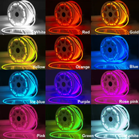 Venta al por Mayor de Rollo de Silicona Flexible de Neón de 50m 100m, Luz LED de Cuerda de 12V 24V 6x12mm para Iluminación de Contornos de Edificios y Arquitectura en Exteriores