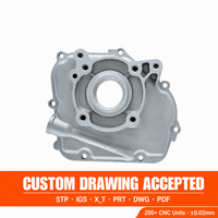 Fabricant de pièces en aluminium moulé sous pression ADC12, couvercle de carter de moteur de pompe à eau pour générateur 148F LC148F LC2300i OEM