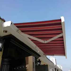 Auvent rétractable <span class=keywords><strong>moderne</strong></span> en aluminium et acrylique, télécommandé, robuste, pour villa, terrasse, protection solaire extérieure - Product Image 1