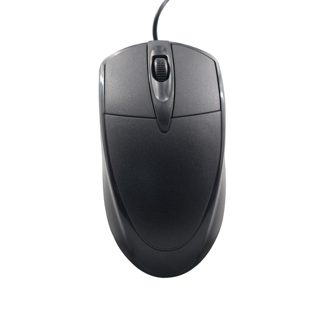 Cheap 3D Ergonomic Optical Waterproof Wired USB Black Mouse for Desktop Office