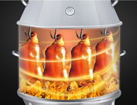 Grill rôtissoire à canard en acier inoxydable,, four à rôti pour canard et cochon, à vendre