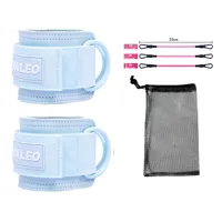 Valeo Fitness Attelle de cheville pour entraînement des jambes, entraîneur de hanche, anneau de pied, sangle de jambe, bande élastique, modèle de machine Lat 006, unisexe