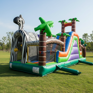 Pista de Obstáculos Inflable de Alta Presión para Exteriores, Mini Pista de Obstáculos para Fiestas, Superpista de Obstáculos Unisex - Product Image 5