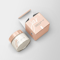 Boîte d'emballage pliante personnalisée en carton pour crème pour les mains, avec impression numérique et design d'apparence produit