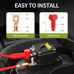 12V-48V Dc Handmatige Reset Auto Stroomonderbreker 50a Surface Mount Zonne-Energie Systeem Waterdichte Stroomonderbreker Voor Marine Rv Truck - Product Image 3