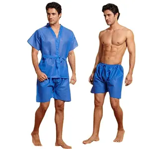 Toptan erkek iç çamaşırı boksörler dokuma olmayan tek kullanımlık Sauna şort takımı iç çamaşırı yaz gecelik erkekler masaj Spa seyahat giyim