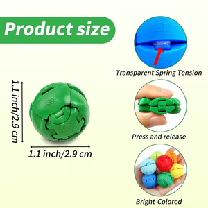 Giocattolo Antistress Espandibile a Forma di Palla, con Suono Cliccabile ASMR, Sfera Deformabile, Giocattolo Sensoriale Anti-Ansia - Product Image 3