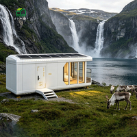 Maison conteneur moderne préfabriquée, portable, pliable et extensible de 40 pieds, conforme aux normes australiennes, pour usage mobile, compact ou comme atelier (2-3 places)