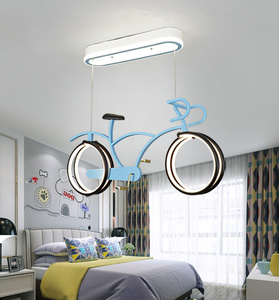 Lustre pour <span class=keywords><strong>chambre</strong></span> d'enfants lustre de vélo led moderne pour enfants garçon fille <span class=keywords><strong>chambre</strong></span> décor à la maison eyeshield cartoon inspiré lumière - Product Image 6