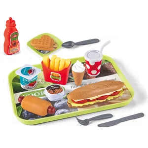 Новое поступление, игрушечный домик с гамбургерами, пластиковые чипсы для фаст-фуда, игрушка-Гамбургер для детей, игрушка для ролевых игр