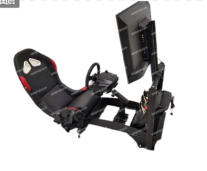 Sim Racing Simulator Cockpit <span class=keywords><strong>Silla</strong></span> para juegos con palanca de cambios Soporte de TV con modelo de asiento de simulador F1 - Product Image 6