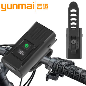 ไฟจักรยาน 1500mAh แบบชาร์จไฟได้ ไฟหน้า LED พร้อมหน้าจอดิจิตอล กันน้ำ IpX4 สำหรับจักรยาน - Product Image 2