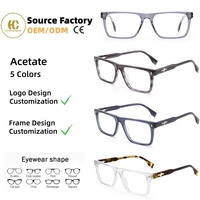 Personnalisation 2026 Nouveau Design Lunettes Optiques Haut de Gamme en Acétate Style Classique Montures de Lunettes Rectangulaires pour Usage Quotidien OEM/ODM