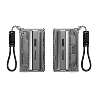 Batterie externe à charge rapide 22,5 W avec batterie remplaçable, chargeur rapide PD, câble détachable, cadeau personnalisable pour les entreprises