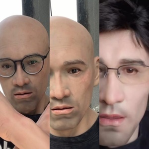 Masque réaliste en silicone portable pour homme jeune et élégant, personnalisable, accessoires de costume pour films, télévision et cosplay, masques masculins réalistes - Product Image 5