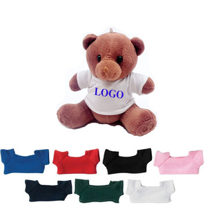 Mini Orso Portachiavi Peluche Mini oso de peluche llavero de felpa suave logotipo personalizado camiseta promoción barata juguetes de oso de peluche - Product Image 4