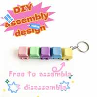 Replaceable Keycap Detachable Keychain,Bag Charm,Phone Charm,Junk Cases Charms,Keychain Charm Pendant,Light up Keychain Cube