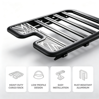 Porte-bagages de toit en aluminium pour pick-up, porte-bagages de caisse de camion, porte-bagages de transport tout-terrain pour Toyota Hilux, Ford Ranger, BYD Shark 6, D-Max, accessoires 4x4
