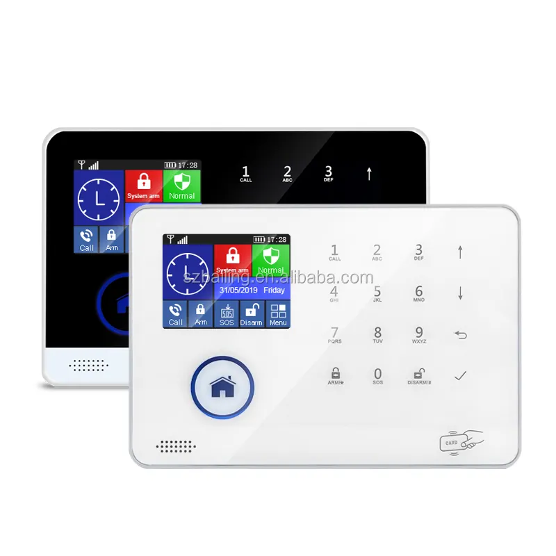 Sistema de alarme de segurança doméstica, venda quente de wi-fi + gsm i sem fio android + ios app painel de controle gsm