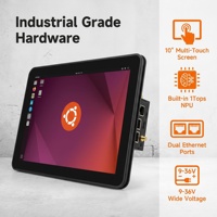 PC industriel à écran tactile 10,1 pouces 9-36VDC avec RS485/RS232/CAN/4G LTE/WiFi/Ubuntu 24.04 Linux