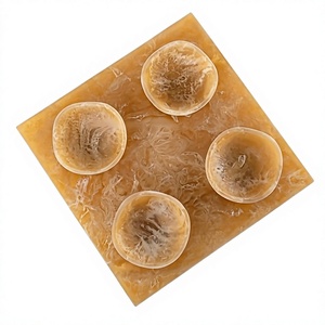 Vente en gros d'assiettes modernes en marbre poly résine de qualité supérieure à plat bol à dessert vaisselle de service maison restaurant plateau de service en résine - Product Image 1