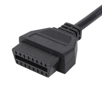 16Pin hembra a USB con DC5.5 y poder Clip USB a OBD de Clip para Cable VGA interfaz de diagnóstico DIY programación