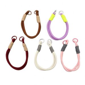 Dragonne courte universelle en nylon coloré pour téléphone, anti-perte, avec porte-clés - Product Image 4