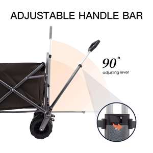 Large capacity outdoor camping <b>cart</b> stall folding <b>cart</b> outdoor stall folding car - Product Image 3