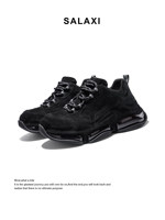Baskets Chunky Classiques à Semelle Épaisse en Daim Respirant – Chaussures Décontractées Confortables pour la Course, la Marche et le Streetwear