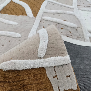<span class=keywords><strong>Tapis</strong></span> moderne en laine importée et soie de bambou, style minimaliste Wabi-sabi, tufté à la main, pour bureau, cuisine, <span class=keywords><strong>appartement</strong></span> - Product Image 4