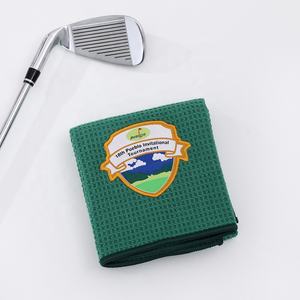 Toalla de Golf Cuadrada de Secado Rápido Personalizable al por Mayor con Logotipo Bordado, Microfibra Suave Tipo Waffle, Varios Colores Portátiles para Adultos, Deportes - Product Image 2