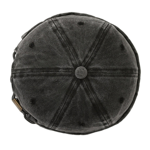 Wholesale Custom Plain Fashion Washed Denim Classic Unisex Hip Hop <b>Hat</b> Skull Cap 6 Panel <b>Hat</b> for Women Men - Product Image 6
