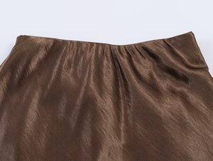 <span class=keywords><strong>Gonna</strong></span> Midi in Raso Personalizzata Primavera 2026 - <span class=keywords><strong>Gonna</strong></span> Casual Vintage con Inserto in Pizzo e Spacco sull'Orlo per Donna, OEM/ODM da Fabbrica di Abbigliamento Cinese - Product Image 5