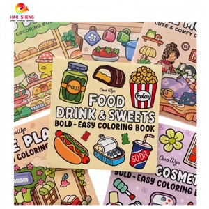 Trung Quốc Nhà máy tùy chỉnh Toddler Học viện học tập vui vẻ màu và vẽ cuốn sách in trên các tông giấy & bìa - Product Image 1