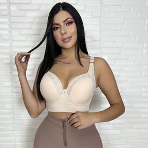 브라지어 파하스 탱크탑 스타일 바디 쉐이핑 플러스 사이즈 스포츠 패셔너블 딥컵 브라 등살 커버 푸쉬업 브라 쉐이퍼 - Product Image 3