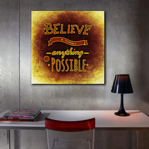 Le vendite giornaliere credono <span class=keywords><strong>In</strong></span> te stesso tutto è possibile pittura motivazionale su tela stampata per l'arredamento del caffè dell'ufficio della <span class=keywords><strong>camera</strong></span> <span class=keywords><strong>da</strong></span> <span class=keywords><strong>letto</strong></span> - Product Image 3