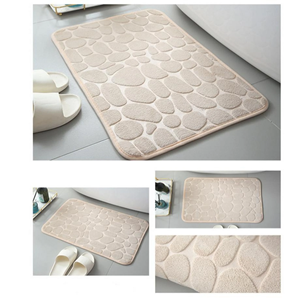 <span class=keywords><strong>FIGOO</strong></span> - Tapis de bain en polyester à prix abordable, tapis de toilette rectangulaires, tapis de porte doux, tapis de sol personnalisables, paillassons pas chers - Product Image 6