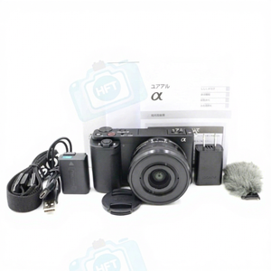 ชุดกล้องมิเรอร์เลส HFT Professional ZV-E10L เลนส์ 16-50 มม. กล้องดิจิตอลฟูลเฟรม CMOS 4K Ultra HD พร้อมการ์ด SD กล้องวิดีโอระดับมืออาชีพ - Product Image 1