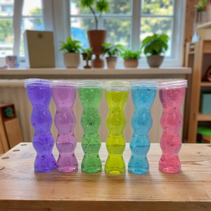 ดินน้ำมันคริสตัลหลากสีสัน ของเล่นเสริมพัฒนาการ 6 สี พร้อมกลิตเตอร์คอนเฟตติ ของเล่นเด็ก ปลอดภัย ยืดหยุ่นได้ - Product Image 3