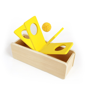 Boîte <span class=keywords><strong>Montessori</strong></span> Imbucare en bois contreplaqué avec <span class=keywords><strong>tiroir</strong></span> rectangulaire rond coulissant et un jeu de lancer de boules <span class=keywords><strong>Montessori</strong></span> - Product Image 1