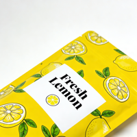 Sachet personnalisé imprimé refermable à fermeture éclair pour vitamines, emballage alimentaire en plastique, suppléments gommeux, gouttes de vitamine C, 120 unités