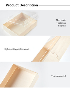<span class=keywords><strong>Caja</strong></span> de <span class=keywords><strong>Madera</strong></span> para Charcutería con Tapa Antivaho, <span class=keywords><strong>Caja</strong></span> Bento para Sushi, Trufas, Sándwiches, Donuts, Frutas, Postres, para Fiestas y Comida para Llevar - Product Image 6