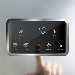 เครื่องทำกาแฟคาปูชิโน่ลาเต้แบบมืออาชีพใช้ในบ้านและสำนักงานเครื่องทำฟองนมแบบถอดออกได้โปรแกรมน้ำสำหรับร้านกาแฟ - Product Image 4