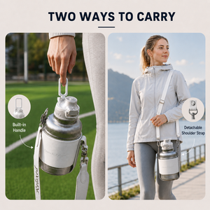 <b>Large</b> Capacity 1.4L Pure Titanium Tumbler, Lightweight Eco-Friendly Insulated Sports Water Bottle, 12-24h Heat Preservation - Product Image 3