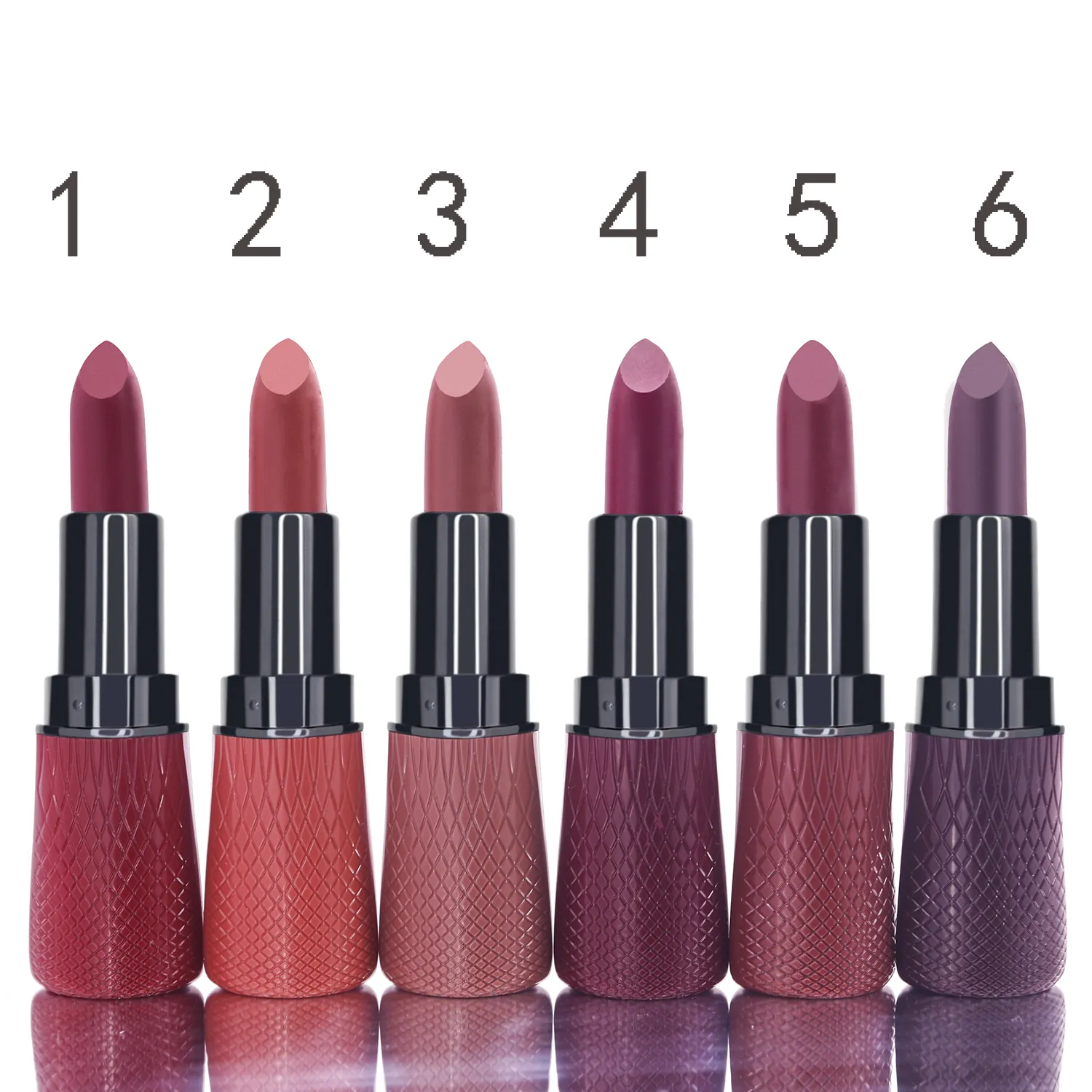 CGKH001 # Wasserdichte Tinte Samt matt Großhandel Lippenstift Make-up Kosmetik schwarz Chinesischer Lippenstift vegan Feuchtigkeit spendender nackter Lippenstift