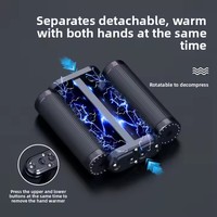 Calentadores de manos dos en uno Banco de energía Nuevo diseño magnético dividido transfronterizo Carga USB conveniente Entrada Micro USB Li-Polymer