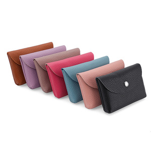 Genuine Leather Handmade Eco-Friendly <b>Coin</b> <b>Purse</b> Compact Wallet Buckle Closure Anti-Theft Wrist Strap Multi Custom Engraved - Product Image 2