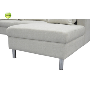 Offre Spéciale gris clair en tissu en forme <span class=keywords><strong>de</strong></span> L canapé moderne pas cher canapés blanc tissu coin sectionnel canapé ensemble meubles salon - Product Image 4