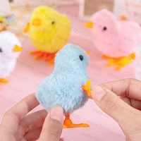 Jouets Poussins Mignons et Moelleux à Remonter, Jouet Classique à Mécanisme pour Bébé, Idéal pour Panier de Pâques