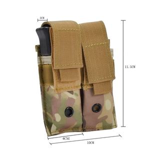Tactical Double Magazine Pouch 9MM Mag Holder Molle Clip <b>Gun</b> <b>Holster</b> Accessory Set for Hunters - Product Image 3